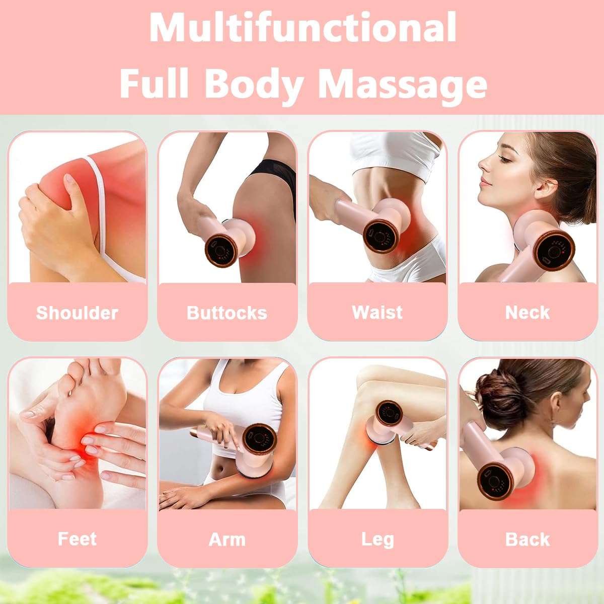 HANNEA Body Massager Electric Shoulder Back Massager Full Body Massager for Neck, Back, Arm, Lumbar, Leg Viberation Muscle Massager with 6 Gear Adjustment Knob Beauty Sculpt Massager HANNEA Body Massager Electric Shoulder Back Massager Full Body Massager for Neck, Back, Arm, Lumbar, Leg Viberation Muscle Massager with 6 Gear Adjustment Knob Beauty Sculpt Massager